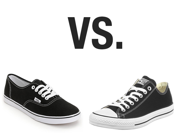 black vans converse